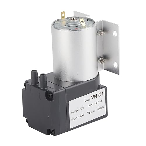 Zunate Vacuümpomp, VN-C1 vacuüm vacuümpomp met standaard -80kpa 10W DC24V / DC12V, geluid: <60 dB, 15L / min zuigpomp Mini vacuümpomp (DC12V)