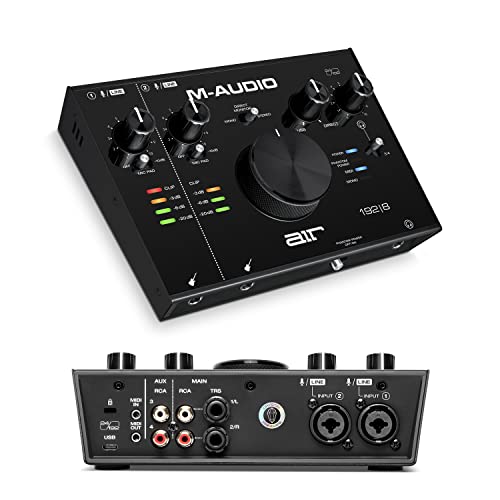 M-Audio AIR 192 8 2-in/4-uit USB Audio MIDI Interface met Opnamesoftware, Studio-Grade FX en Virtuele Instrumenten