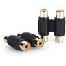 flexman Rca Vrouw Naar Vrouw Koppeling, Dubbele Vrouw Naar Vrouw Rca Joiner Adapter, Rca Jack Verlengkabel Adapter Koppelconnector Voor Subwoofer, Luidsprekers