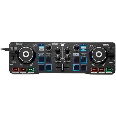Hercules DJControl Starlight Compacte DJ-controller met Lichtshow Ultracompacte 2-kanaals DJ-controller met Serato DJ Lite, touchgevoelige jogwheels, RGB-verlichting, ingebouwde audio Hercules DJControl Starlight Compacte DJ-controller met Lichtshow Ultracompacte 2-kanaals DJ-controller met Serato DJ Lite, touchgevoelige jogwheels, RGB-verlichting, ingebouwde audio