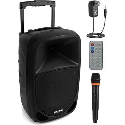 Draagbare Bluetooth-luidspreker Pyle Travel PSBT105A met Microfoon - 1000W Zwart Draagbare Bluetooth-luidspreker Pyle Travel PSBT105A met Microfoon - 1000W Zwart