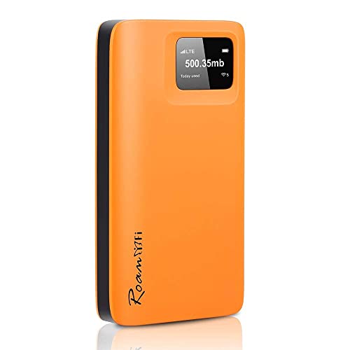 Aure RoamWifi R10   4G LTE Mobiele Hotspot   Wereldwijd Draagbare Hoge Snelheid WiFi Hotspot Router   met ONS 10 GB & Wereldwijde 1 GB Gegevens   Geen SIM-kaart Roaming Kosten   Thuis   Reizen   Pocket MIFI