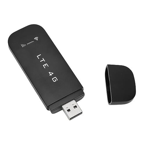 Haofy Draagbare 4G WiFi-hotspot, Draagbare 4G WiFi-router 150Mbps Draagbare USB-voeding voor Tablets Tot 10 Verbindingsapparaten Snel en Stabiel (Zwart)