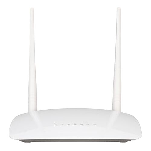 Gugxiom Modemrouter, 300Mbps 2 X 5dBi High Gain Antenne WiFi-router met WAN 4 X LAN-poorten (EU-stekker)