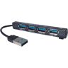 Generic USB 3 HUB 4 POORT BUS AANGEDREVEN, USB-Hubs, Aantal X 1   25-0058