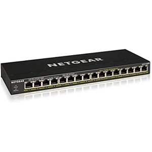 Netgear 16-poorts Gigabit Ethernet Unmanaged PoE+ Switch (GS316PP) met 16 x PoE+ @ 183 W, bureau- of wandmontage Netgear 16-poorts Gigabit Ethernet Unmanaged PoE+ Switch (GS316PP) met 16 x PoE+ @ 183 W, bureau- of wandmontage