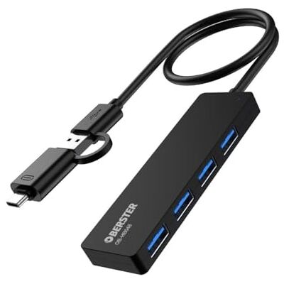 OBERSTER USB C-hub, USB-uitbreiding 5 Gbps Data Hub voor iMac Pro, Xbox, Ps4, Dell, HP, Surface Pro, Mobile HDD, 4-poorts USB C ethernet adapter voor MacBook Pro/Air OBERSTER USB C-hub, USB-uitbreiding 5 Gbps Data Hub voor iMac Pro, Xbox, Ps4, Dell, HP, Surface Pro, Mobile HDD, 4-poorts USB C ethernet adapter voor MacBook Pro/Air
