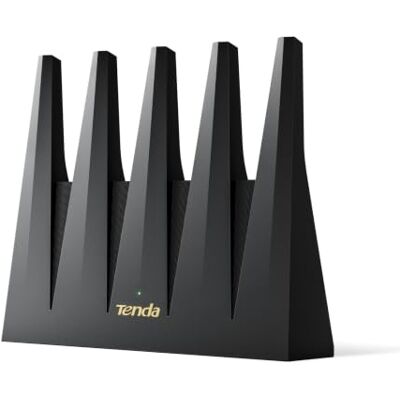 Tenda Wi-Fi 7 Router BE12 Pro – dual-band BE7200 (5 GHz: 5765 Mbit/s, 2,4 GHz: 1376 Mbit/s), 2 x 2,5 G-poorten, 3 x Gigabit poorten, quad-core CPU, 4K-QAM, MLO, VPN, high-speed wifi voor thuis Tenda Wi-Fi 7 Router BE12 Pro – dual-band BE7200 (5 GHz: 5765 Mbit/s, 2,4 GHz: 1376 Mbit/s), 2 x 2,5 G-poorten, 3 x Gigabit poorten, quad-core CPU, 4K-QAM, MLO, VPN, high-speed wifi voor thuis