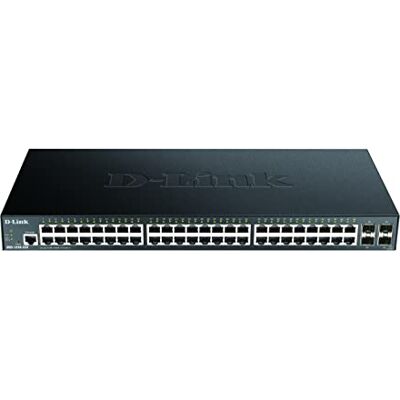 D-Link DGS-1250-52X/E, 52-poorten Layer 2/3 Smart Managed Gigabit Switch (48x BaseT-poort, 4x 10G SFP+ slot) Alleen EU-netsnoer D-Link DGS-1250-52X/E, 52-poorten Layer 2/3 Smart Managed Gigabit Switch (48x BaseT-poort, 4x 10G SFP+ slot) Alleen EU-netsnoer