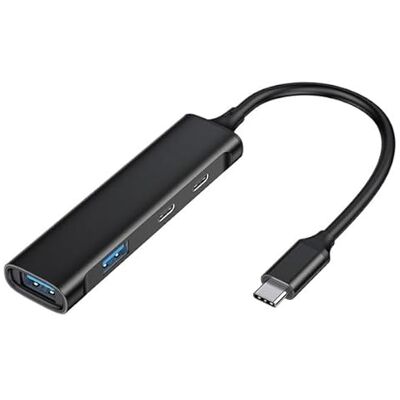 Watio Wave USB-hub 4 x USB 3.2 poorten, 2 x USB-C poorten, 2 x USB-A-poorten, zwart, maakt een snelle en efficiënte aansluiting van apparaten mogelijk. Watio Wave USB-hub 4 x USB 3.2 poorten, 2 x USB-C poorten, 2 x USB-A-poorten, zwart, maakt een snelle en efficiënte aansluiting van apparaten mogelijk.