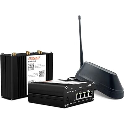 SELFSAT MWR 4540 4G Cat 6 WLAN-router tot 300 Mbps incl. Shark 5G antenne zwart SELFSAT MWR 4540 4G Cat 6 WLAN-router tot 300 Mbps incl. Shark 5G antenne zwart
