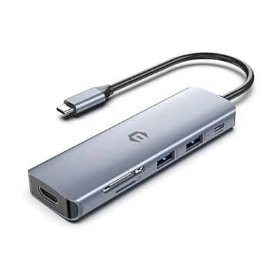 Tymyp USB C-hub, USB 3.0, PD 100W, USB C splitter met MacBook Pro/Air, Thinkpad, laptop en meer type C-apparaten, 6-in-1 multipoort-adapter, USB C Avec Affichage 4K HDMI Tymyp USB C-hub, USB 3.0, PD 100W, USB C splitter met MacBook Pro/Air, Thinkpad, laptop en meer type C-apparaten, 6-in-1 multipoort-adapter, USB C Avec Affichage 4K HDMI