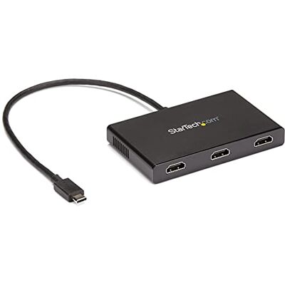 StarTech .com USB C naar HDMI multi-monitor adapter 3-poort MST hub monitor splitter USB 3.1 Type C (MSTCDP123HD) StarTech .com USB C naar HDMI multi-monitor adapter 3-poort MST hub monitor splitter USB 3.1 Type C (MSTCDP123HD)