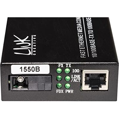 Media Converter Rj45 - Glasvezel Sc 10/100/1000 Multimode 850nm - Netwerkuitbreider Media Converter Rj45 - Glasvezel Sc 10/100/1000 Multimode 850nm - Netwerkuitbreider