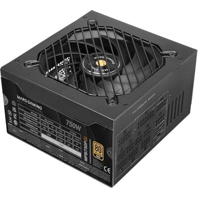 Mars Gaming MPB750PSI, Full Modular PC-voeding 750W, 10 jaar garantie, 80Plus Gold 90%, SI Extreme Silence ventilator, AI2-RPM, DC-DC en SMD technologieën, ATX 3.1 en PCIe 5.1 Zwart Mars Gaming MPB750PSI, Full Modular PC-voeding 750W, 10 jaar garantie, 80Plus Gold 90%, SI Extreme Silence ventilator, AI2-RPM, DC-DC en SMD technologieën, ATX 3.1 en PCIe 5.1 Zwart