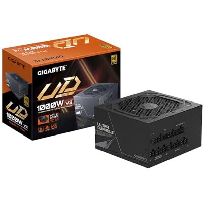 Gigabyte UD1000GM PG5 V2 voeding PCIe Gen 5.1, 80 PLUS Gold, volledig modulair ontwerp, 120 mm ventilator, compatibel met ATX 3.1, EU-stekker Gigabyte UD1000GM PG5 V2 voeding PCIe Gen 5.1, 80 PLUS Gold, volledig modulair ontwerp, 120 mm ventilator, compatibel met ATX 3.1, EU-stekker
