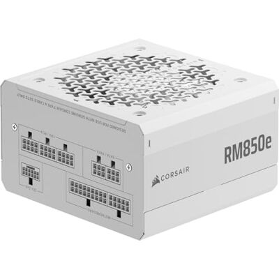 Corsair RM850e (2025) Volledig Modulaire ATX Voeding met Lage Ruis – Wit 12V-2x6 kabel, ATX 3.1 & PCIe 5.1, Cybenetics Gold efficiëntie, 105°C condensatoren, moderne stand-by modus Corsair RM850e (2025) Volledig Modulaire ATX Voeding met Lage Ruis – Wit 12V-2x6 kabel, ATX 3.1 & PCIe 5.1, Cybenetics Gold efficiëntie, 105°C condensatoren, moderne stand-by modus