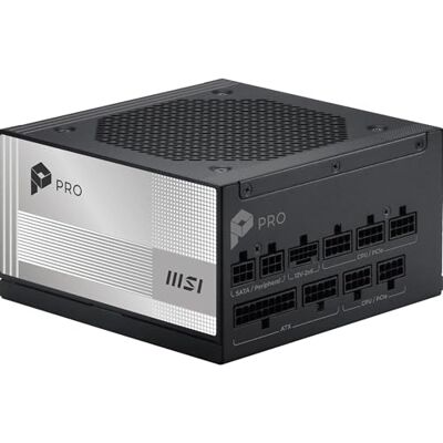 MSI Pro A850PL PCIE5 voeding, 850 W, 80 Plus Platinum, ATX 3.1, PCIe 5.1 GPU-ondersteuning, 12 V-2 x 6, tweekleurig, ATX, wafelmantelkabel MSI Pro A850PL PCIE5 voeding, 850 W, 80 Plus Platinum, ATX 3.1, PCIe 5.1 GPU-ondersteuning, 12 V-2 x 6, tweekleurig, ATX, wafelmantelkabel
