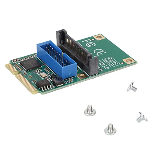 Mrisata Mini Pcie Naar USB3.0-uitbreidingskaart 19/20pin Mini Pcie Naar USB3.0-uitbreidingskaart Mini Pcie Naar USB3.0-adapter Mini Pcie USB3.0-uitbreidingskaart voor Win Mini