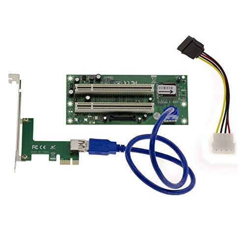 KALEA-INFORMATIQUE KALEA INFORMATIQUE Adapter, PCI naar PCI Express PCIe 1 x – 2 poorten – chipset ASM – link via USB3-kabel 50 cm