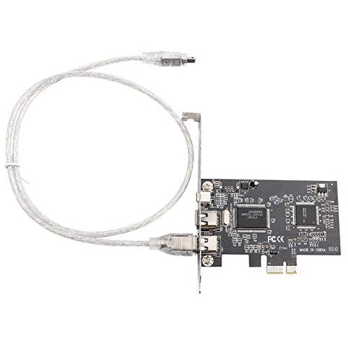 VBESTLIFE PCIE Firewire-kaart, IEEE 1394 PCI Express-controller, 1394a Firewire 800-adapter met Firewire-kabel, 3 Poorten, 2x 9-pins, 1x 6-pins