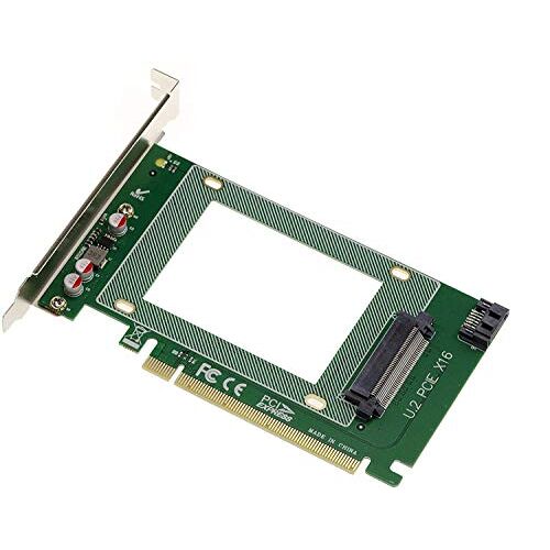 KALEA-INFORMATIQUE PCIe x16 type PCIe 3.0 controllerkaart voor PCIe NVMe U.2 SSD