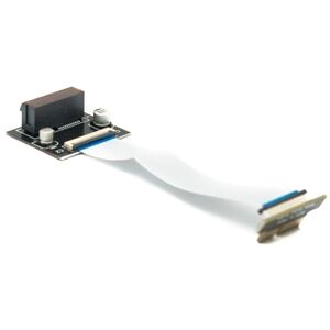 SYSTEM-S PCI Riser Card kabel 10 cm PCIe Express stekker naar bus flexibele hoek adapter SYSTEM-S PCI Riser Card kabel 10 cm PCIe Express stekker naar bus flexibele hoek adapter