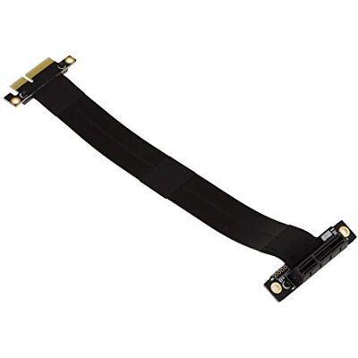 KALEA-INFORMATIQUE Type Riser uitbreidingspad voor PCI Express x4-poort naar PCIe x4-poort met flexibele, afgeschermde PCIe 3.0-compatibele pads. Totale lengte 23cm KALEA-INFORMATIQUE Type Riser uitbreidingspad voor PCI Express x4-poort naar PCIe x4-poort met flexibele, afgeschermde PCIe 3.0-compatibele pads. Totale lengte 23cm