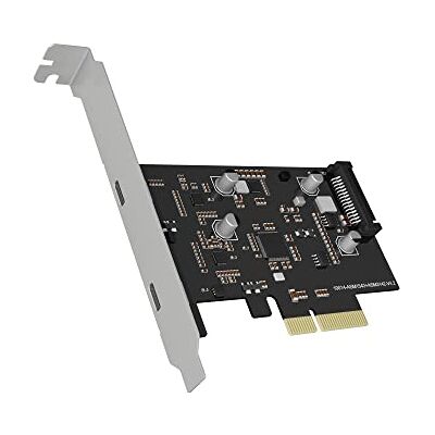 ICY BOX PCIe controllerkaart, 2 x USB-C 3.1 Gen 2 (tot 10 Gbps) aansluitingen, zilver IB-PCI1902-C31 ICY BOX PCIe controllerkaart, 2 x USB-C 3.1 Gen 2 (tot 10 Gbps) aansluitingen, zilver IB-PCI1902-C31