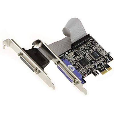 PCIe Parallel Controller Kaart - 2 Poorten IEEE1284 Db25 - Asix 9865 PCIe Parallel Controller Kaart - 2 Poorten IEEE1284 Db25 - Asix 9865