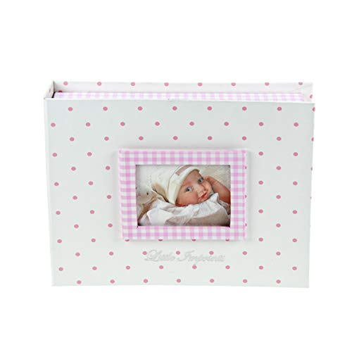 Mousehouse Gifts Baby afdrukset en roze herinneringsdoos met fotocover voor meisjes