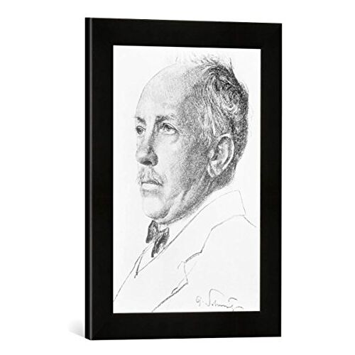 kunst für alle Ingelijste foto van onbekend "Richard Strauss (1864-1949) Duitse conductor and composer", kunstdruk in hoogwaardige handgemaakte fotolijst, 30x40 cm, mat zwart