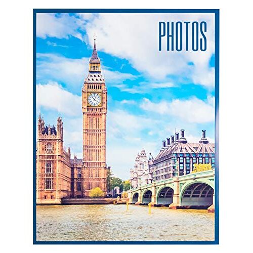 Grupo Erik Official London Photo Album 7.8x5 Photo Album / 13x20 cm Family Photo Album 96 Pockets Friend Gifts – Travel Gifts Photo Albums 7.8x5 96 photos Photo Album Slip In