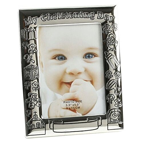 Juliana My Christening Day fotolijst Antiek S/plated 4"x6