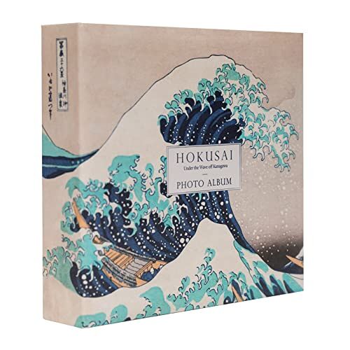 Kokonote FotoAlbum Hokusai album 16x16 cm met 200 zakken Album Hardcover 22,5 x22 cm