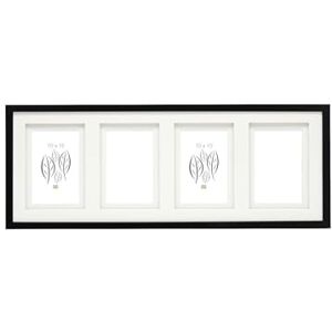 Deknudt Frames Fotolijst voor 4 foto's Zwart Met dubbele passe-partout Afbeeldingsgrootte: 10 x 15 cm MDF hout om op te hangen multiview collage S65KK2 P4 10x15cm Deknudt Frames Fotolijst voor 4 foto's Zwart Met dubbele passe-partout Afbeeldingsgrootte: 10 x 15 cm MDF hout om op te hangen multiview collage S65KK2 P4 10x15cm