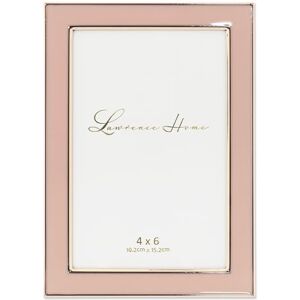 Lawrence Frames Gepolijst emaille fotolijst, 4x6, roze Lawrence Frames Gepolijst emaille fotolijst, 4x6, roze