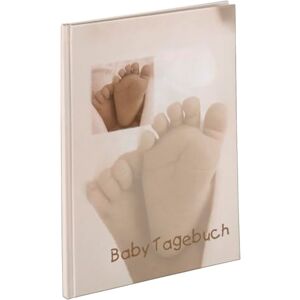 Hama Babydagboek voor jongens en meisjes (babyalbum met 44 geïllustreerde pagina's, album om zelf vorm te geven) beige Hama Babydagboek voor jongens en meisjes (babyalbum met 44 geïllustreerde pagina's, album om zelf vorm te geven) beige