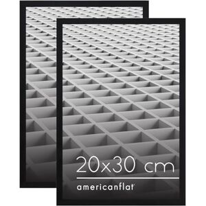 Americanflat 20x30 Fotolijst met Breukbestendig Glas – Set van 2 – Streamline Collectie – Dunne Fotolijst voor Wand en Tafelweergave – Inclusief Ophangmateriaal en Achterstandaard – Zwart Americanflat 20x30 Fotolijst met Breukbestendig Glas – Set van 2 – Streamline Collectie – Dunne Fotolijst voor Wand en Tafelweergave – Inclusief Ophangmateriaal en Achterstandaard – Zwart