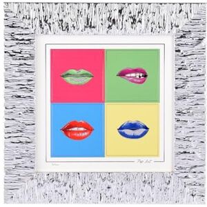 BELTRAMI Afbeelding Andy Warhol 30 x 30 cm met zilver Miro Silver meerkleurig BELTRAMI Afbeelding Andy Warhol 30 x 30 cm met zilver Miro Silver meerkleurig