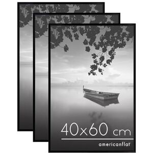 Americanflat 40x60 Fotolijst met Gepolijst Kunststofglas Set van 3 Inschuifbare Lijst Onderdelen Fusion Collectie Fotolijst voor Muurweergave Zwart Americanflat 40x60 Fotolijst met Gepolijst Kunststofglas Set van 3 Inschuifbare Lijst Onderdelen Fusion Collectie Fotolijst voor Muurweergave Zwart