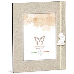 Mareli Fotolijst voor de eerste communie voor tafel, stof en hout, beige, geschikt voor foto's 13 x 18 cm Mareli Fotolijst voor de eerste communie voor tafel, stof en hout, beige, geschikt voor foto's 13 x 18 cm