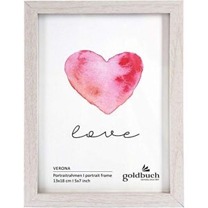 Goldbuch Fotolijst Verona van MDF hout, portretlijst voor 1 foto/foto, lijst om neer te zetten, fotolijst met wandhouder om op te hangen, frame ca. 11,5 x 16,5 x 1,5 cm, wit, fotoformaat: 10x15 cm Goldbuch Fotolijst Verona van MDF hout, portretlijst voor 1 foto/foto, lijst om neer te zetten, fotolijst met wandhouder om op te hangen, frame ca. 11,5 x 16,5 x 1,5 cm, wit, fotoformaat: 10x15 cm