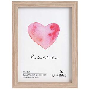Goldbuch Fotolijst Verona van MDF-hout, portretlijst voor 1 foto/foto, lijst om te plaatsen, fotolijst met wandhouder om op te hangen, frame ca. 14,5 x 19,5 x 1,5 cm, natuur, fotoformaat: 13x18 cm Goldbuch Fotolijst Verona van MDF-hout, portretlijst voor 1 foto/foto, lijst om te plaatsen, fotolijst met wandhouder om op te hangen, frame ca. 14,5 x 19,5 x 1,5 cm, natuur, fotoformaat: 13x18 cm
