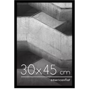 Americanflat 30x45 cm Fotolijst met Schokbestendig Glas Streamline Collectie Dunne Rand Fotolijst voor Tafel en Muur Ophangmateriaal en Ingebouwde Standaard Zwart Americanflat 30x45 cm Fotolijst met Schokbestendig Glas Streamline Collectie Dunne Rand Fotolijst voor Tafel en Muur Ophangmateriaal en Ingebouwde Standaard Zwart