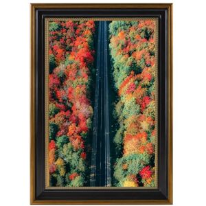 Sierlijke fotolijst 28 x 43 cm, zonder passe-partout, voor 28 x 43 cm foto, onbreekbaar glas, zaagtandhangers voor wandmontage (kleur zwart/versiering goud) Sierlijke fotolijst 28 x 43 cm, zonder passe-partout, voor 28 x 43 cm foto, onbreekbaar glas, zaagtandhangers voor wandmontage (kleur zwart/versiering goud)