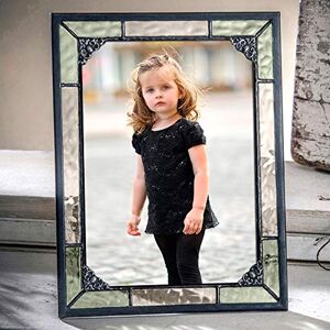 ART 5x7 Fotolijst Groen en Geel Glas In lood Foto Vintage Home Decor Schildersezel Verticale Horizontale Familie Baby Pic 404-57HV ART 5x7 Fotolijst Groen en Geel Glas In lood Foto Vintage Home Decor Schildersezel Verticale Horizontale Familie Baby Pic 404-57HV
