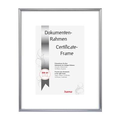 Hama Zilveren A4 Fotolijst met Passe-partout Hama Zilveren A4 Fotolijst met Passe-partout