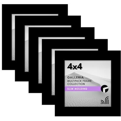 Americanflat Set van 12,7 cm (5 x 12,7 cm), set met galerij muurframeset met meegeleverde ophangmateriaal en schildersezel, vierkante fotolijsten voor collage-wanddecoratie en tafelbladweergave Americanflat Set van 12,7 cm (5 x 12,7 cm), set met galerij muurframeset met meegeleverde ophangmateriaal en schildersezel, vierkante fotolijsten voor collage-wanddecoratie en tafelbladweergave