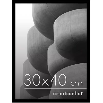 Americanflat 30x40 cm Fotolijst met Schokbestendig Glas Streamline Collectie Dunne Rand Fotolijst voor Tafel en Muur Ophangmateriaal en Ingebouwde Standaard Zwart Americanflat 30x40 cm Fotolijst met Schokbestendig Glas Streamline Collectie Dunne Rand Fotolijst voor Tafel en Muur Ophangmateriaal en Ingebouwde Standaard Zwart